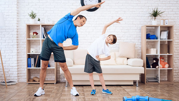 Home workout with kids sale